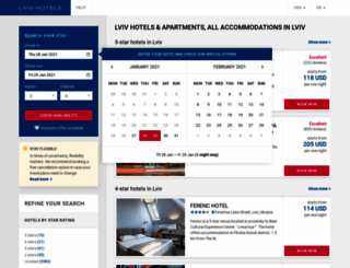 lvivhotels.net screenshot