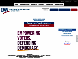 lwvdenton.org screenshot
