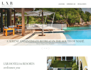 lxrhotels.com screenshot