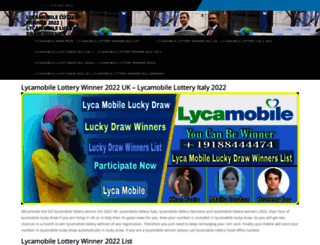 lycamobile-luckydraw.com screenshot