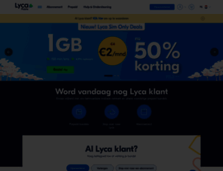 lycamobile.nl screenshot