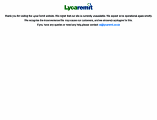 lycaremit.com screenshot