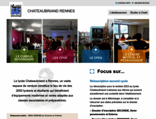 lycee-chateaubriand.fr screenshot