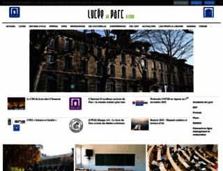 lyceeduparc.fr screenshot