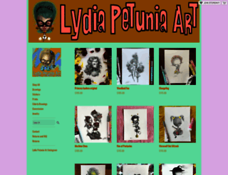 lydiapetunia.storenvy.com screenshot