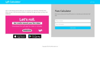 lyftcalculator.com screenshot