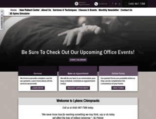 lykenschiropractic.com screenshot