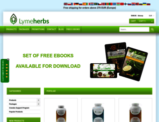 lymeherbs.eu screenshot