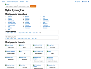 lymington.cylex-uk.co.uk screenshot