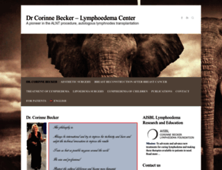 lymphoedemacenter.com screenshot