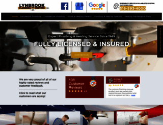lynbrookplumbing.org screenshot