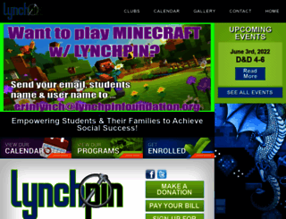 lynchpinfoundation.org screenshot