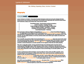 lynnedjohnson.com screenshot