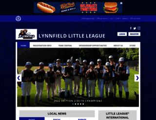 lynnfieldlittleleague.com screenshot