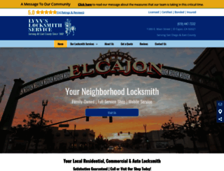 lynnslocksmithservice.com screenshot