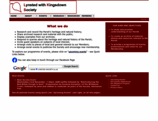 lynsted-society.co.uk screenshot