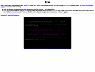 lynx.browser.org screenshot