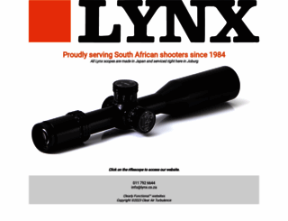 lynx.co.za screenshot