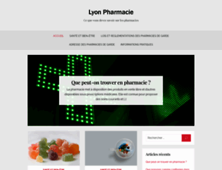 lyon-pharmacie.com screenshot