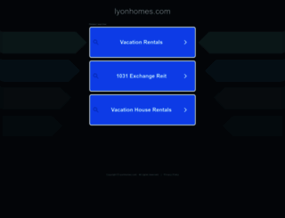 lyonhomes.com screenshot
