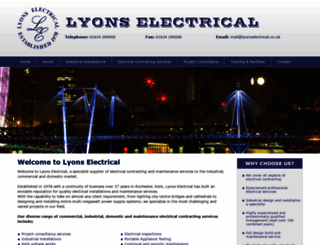lyonselectrical.co.uk screenshot