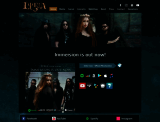 lyriaband.com screenshot