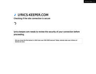 lyrics-keeper.com screenshot
