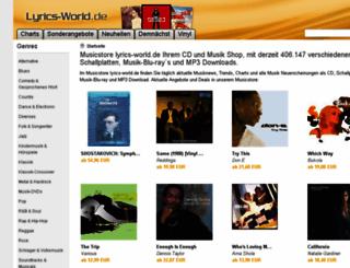 lyrics-world.de screenshot