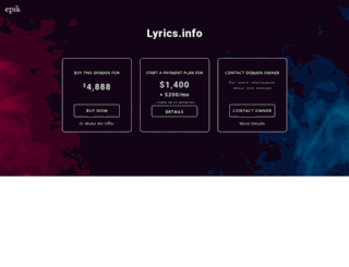 lyrics.info screenshot