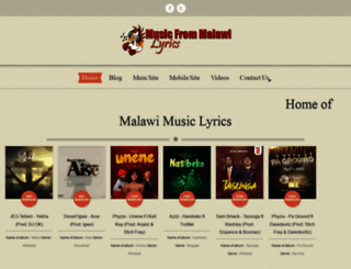 lyrics.malawi-music.com screenshot