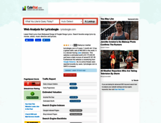 lyricsbogie.com.cutestat.com screenshot