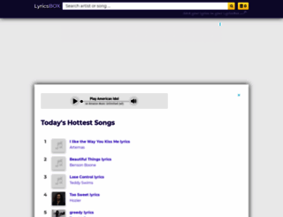 lyricsbox.com screenshot