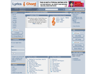 lyricschord.com screenshot