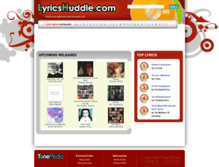 lyricshuddle.com screenshot