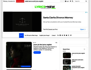 lyricsofnewsongs.com screenshot