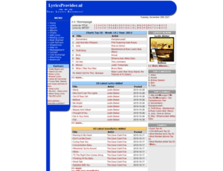 lyricsprovider.com screenshot