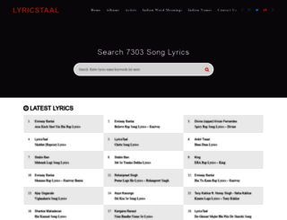lyricstaal.com screenshot