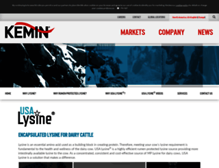 lysine.kemin.com screenshot