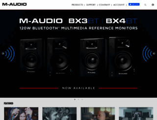 m-audio.com screenshot