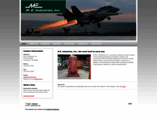 m-e-industries.com screenshot