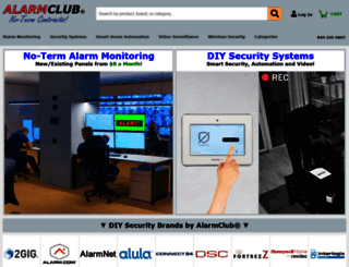 m.alarmclub.com screenshot