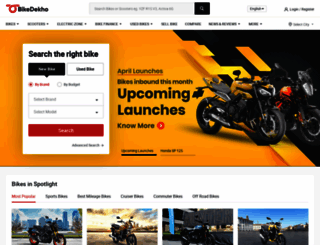 m.bikedekho.com screenshot