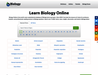 m.biology-online.org screenshot