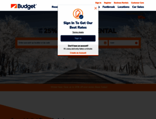 m.budget.com screenshot