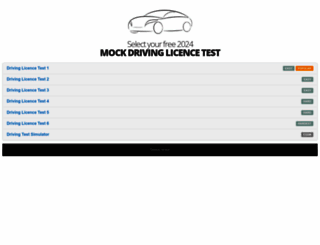m.driving-tests.in screenshot