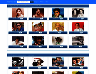m.hindigeetmala.net screenshot