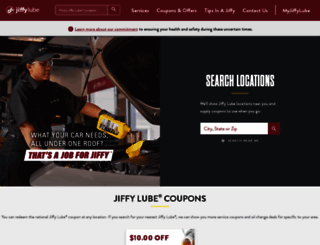 m.jiffylube.com screenshot