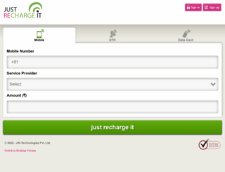 m.justrechargeit.com screenshot