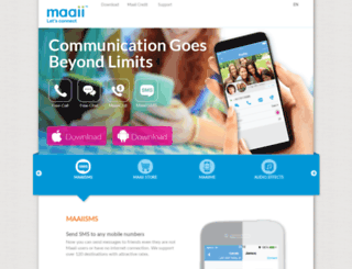 m.maaii.com screenshot