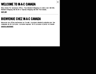 m.maccosmetics.ca screenshot